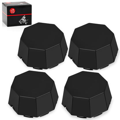 Set of 4 Matte Black Hub Cap Covers for Polaris Sportsman 570 (2014–2023)