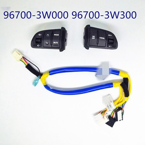 Steering Wheel Remote Control Switch & Wiring Kit for Kia Sportage (2011–2015)