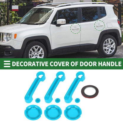Set of 2 Exterior Door Handle Covers for Jeep Wrangler JK (2007–2018)