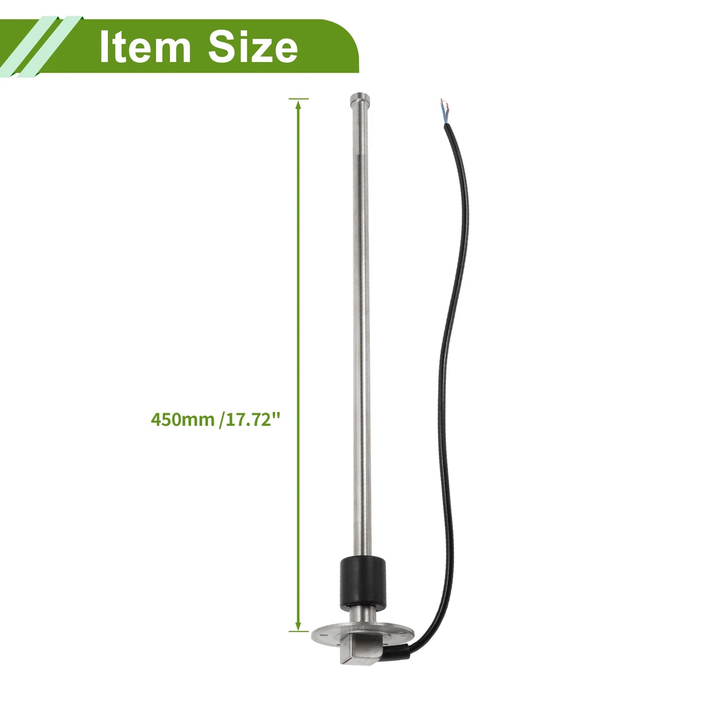 Fuel Sending Unit and Gauge Kit 0-190 Ohm for Boat Car Vehicle (0-190)
