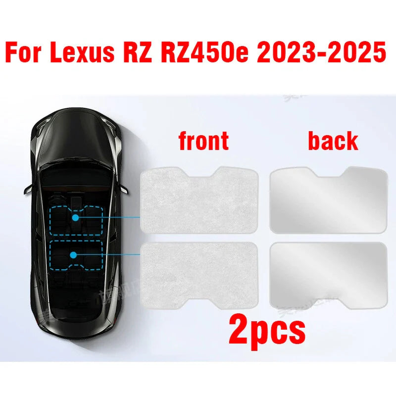 Top Skylight Roof Sunshade Sunroof Window Glass for Lexus RZ (2023–2025)