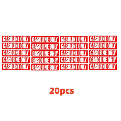 20Pcs Vinyl Fuel Door Decal for Gasoline Only Vehicles