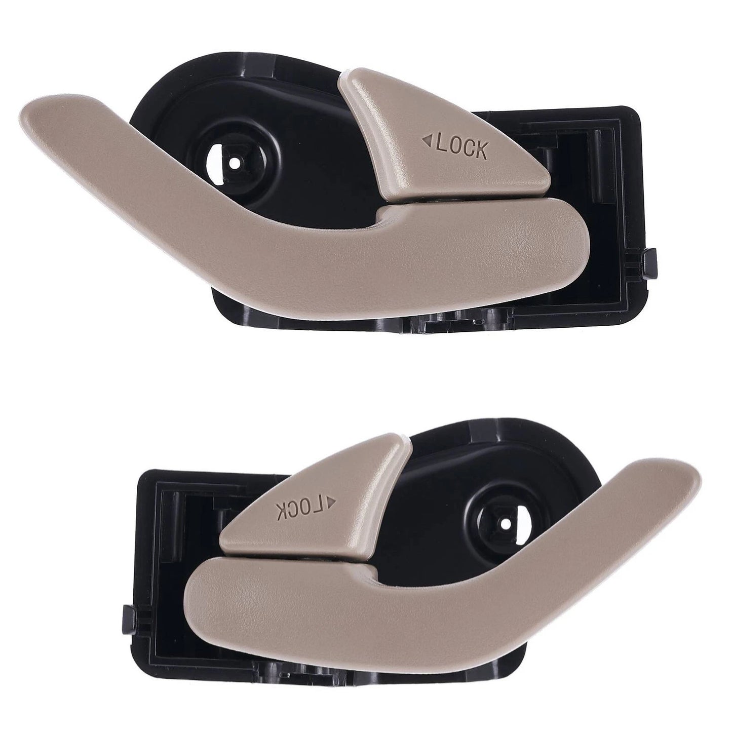 2X Beige Inner Door Handle for Ford Escape (2001–2012)