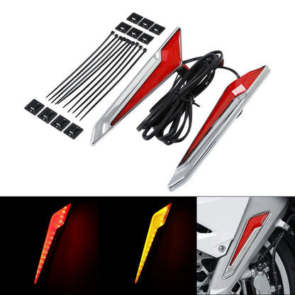 Front Brake Fork Mount LED Lights for Honda Goldwing 1800 (2018-2025)