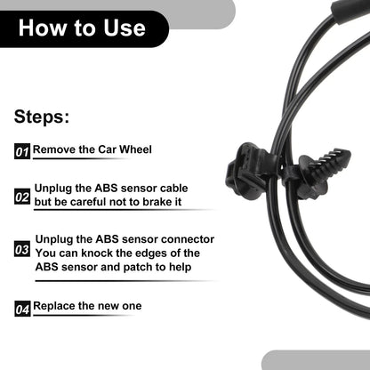 ABS Wheel Speed Sensor Kit for Dodge Avenger 2008-2014 1 x Front Right Sensor
