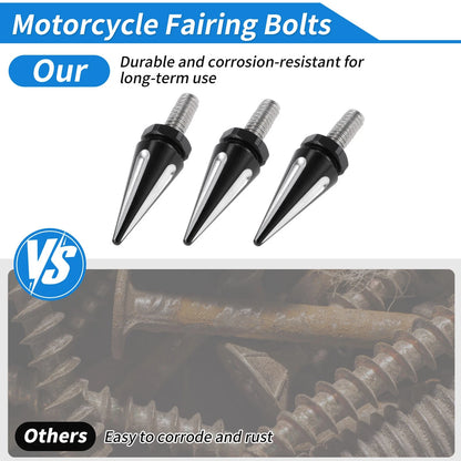 Windshield Bolts for Harley Davidson Street Glide (1996–2013) Aluminum Black