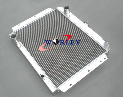 3 Row Aluminum Radiator with Fan for International Scout V8 (1966–1969)