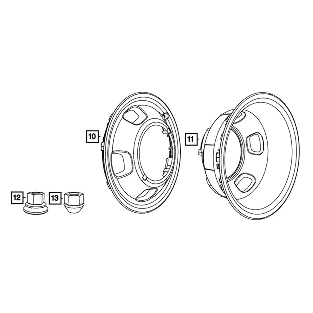 Lug Nut for Dodge RAM 3500 4500 5500 (2012-2022)