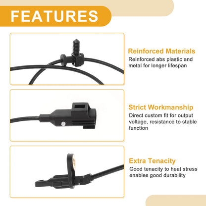 ABS Wheel Speed Sensor No.T2H4068 for Jaguar XE (2016–2021) Rear