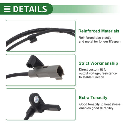 ABS Wheel Speed Sensor No. 96862905 for Chevrolet Sonic (2012–2020) Front Left