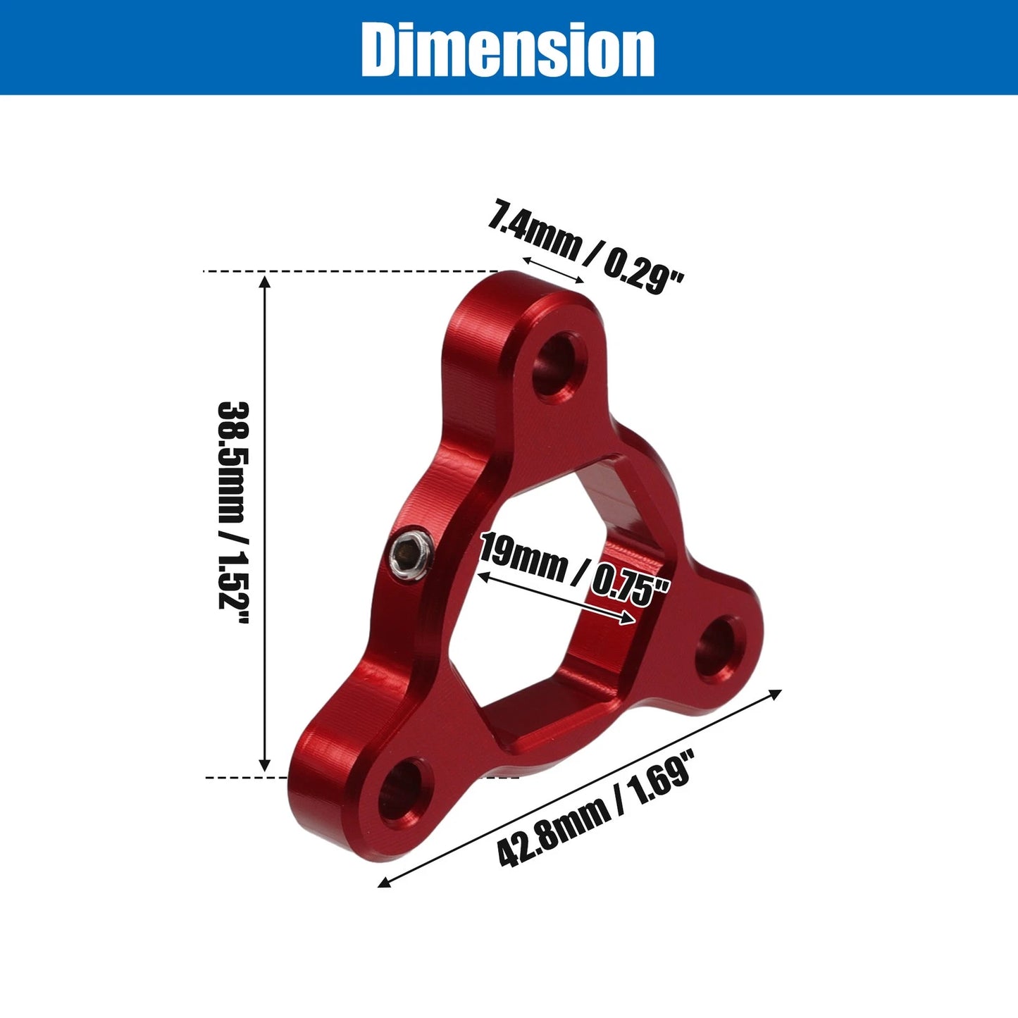 2X Fork Preload Adjusters for Motorcycle (Aluminum Alloy, Red)