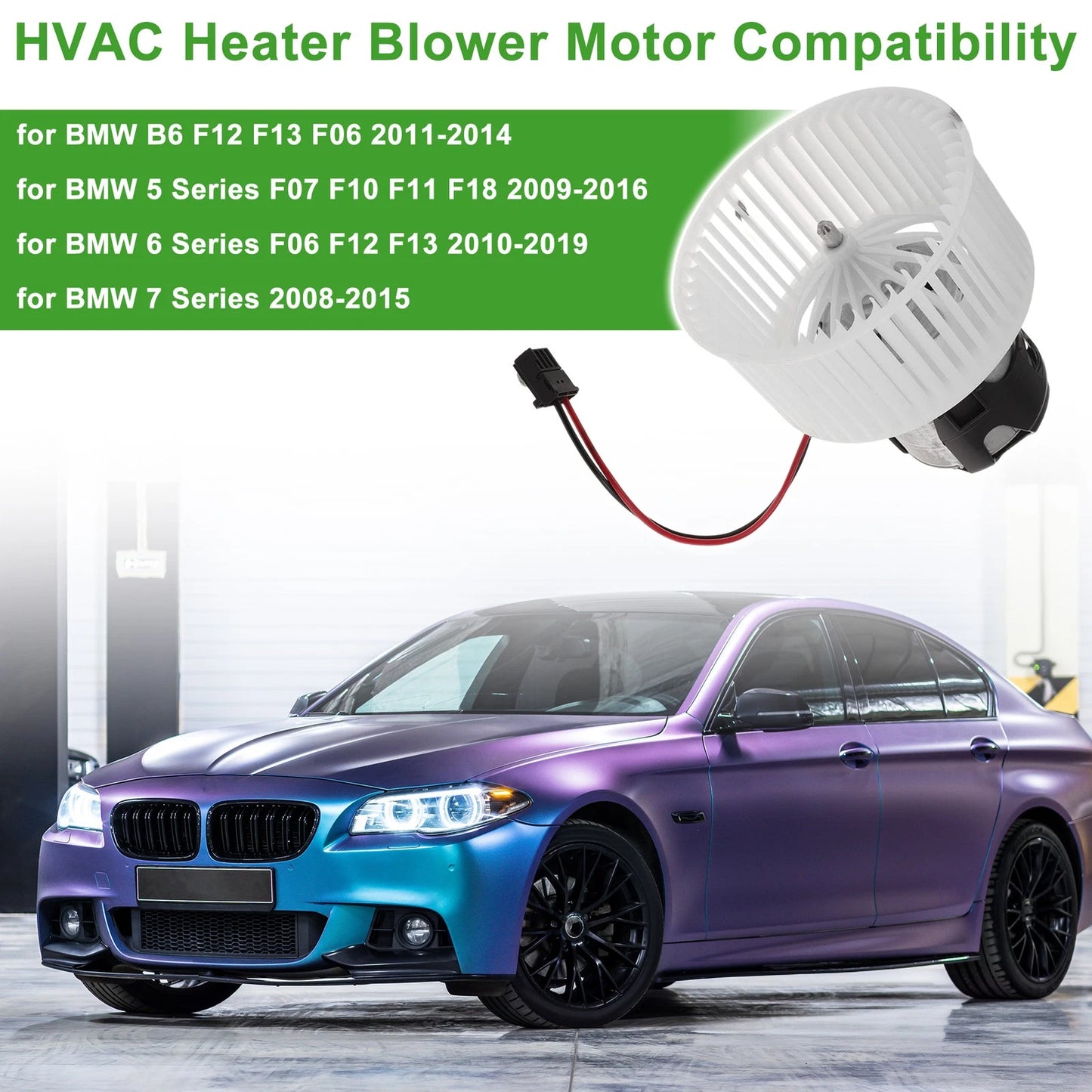 HVAC Blower Motor Assembly for BMW B6 F12 F13 F06 (2011–2014) 700294