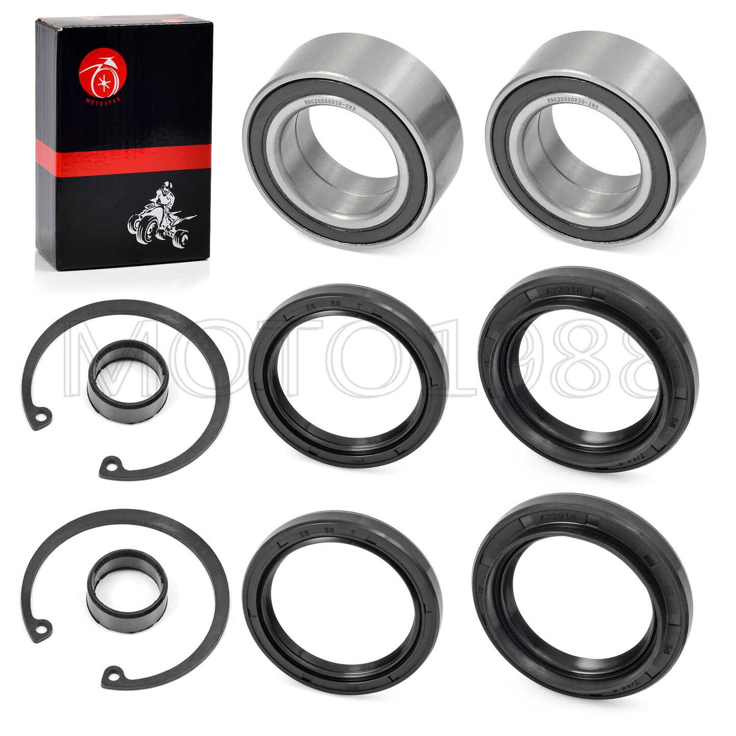 Front Wheel Bearing Seal Kit for Honda Rancher 400 4x4 (2004–2007)
