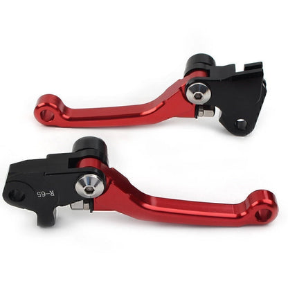 Pivot Brake Clutch Levers for Kawasaki KX250F KX450F (2004–2018) Red