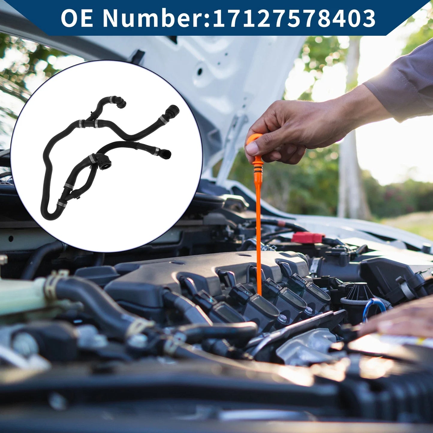 Radiator Hose for BMW 5 Series F10 523i 528i 530i (2009 - 2013)