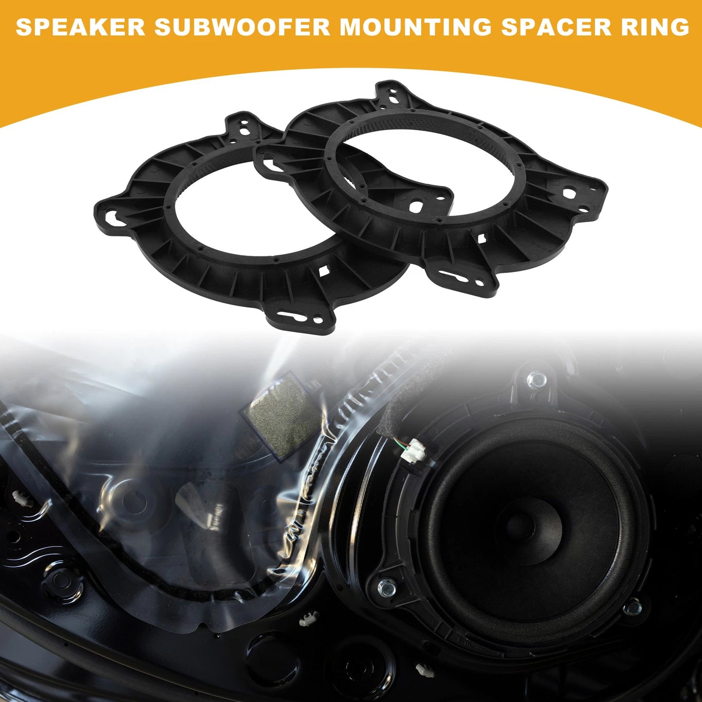 2X Speaker Spacer Ring 6x9" to 6.5" Adaptor for Toyota (ABS)