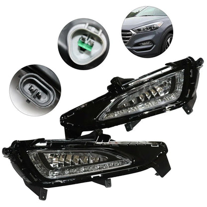 LED Daytime Running Lights for 2015-2021 Hyundai Tucson Left & Right Pair