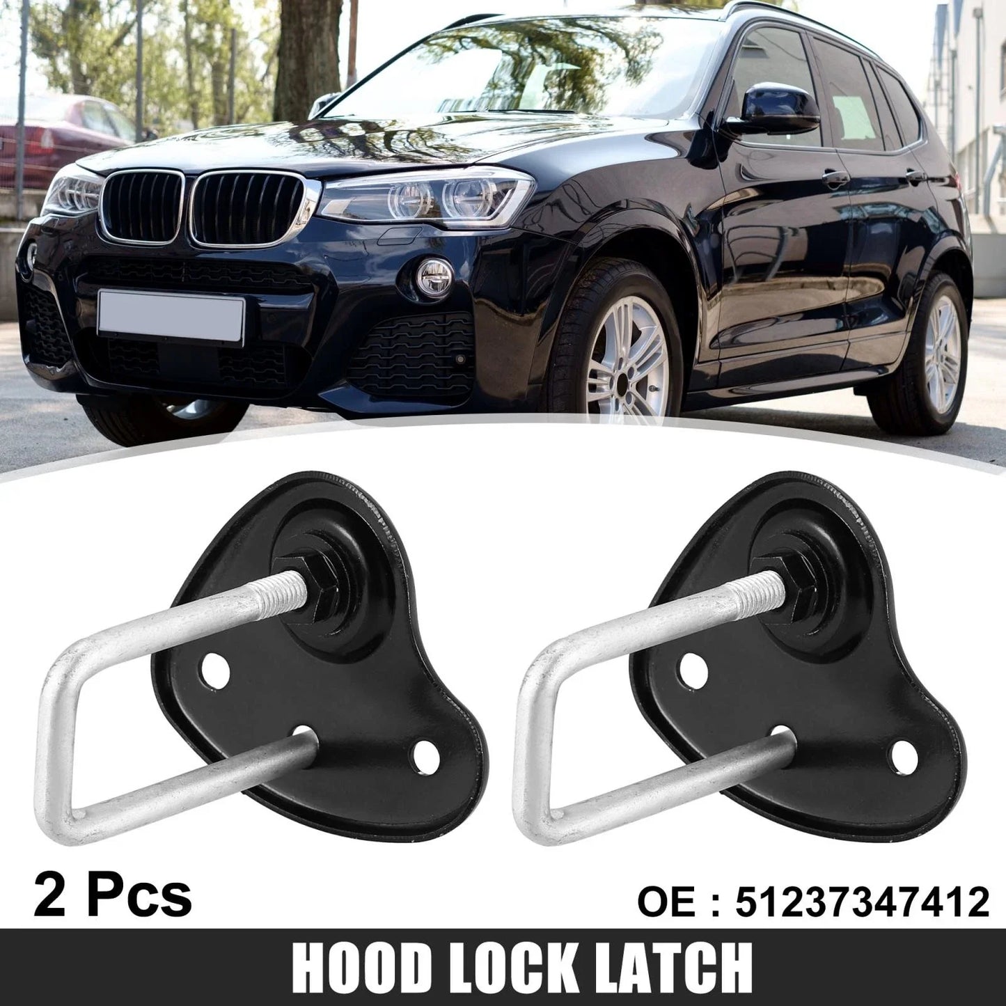2x Hood Lock Latch Upper for BMW 530i 540i 740i XDrive (2017-2018)