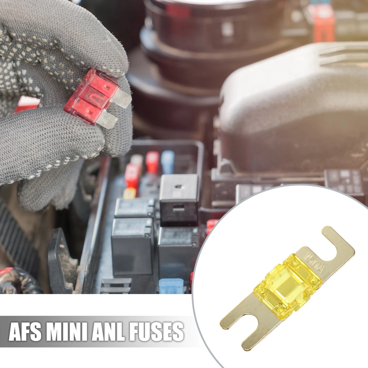 6X 150A AFS Mini ANL Fuse for Car Truck Motorcycle Boat Audio