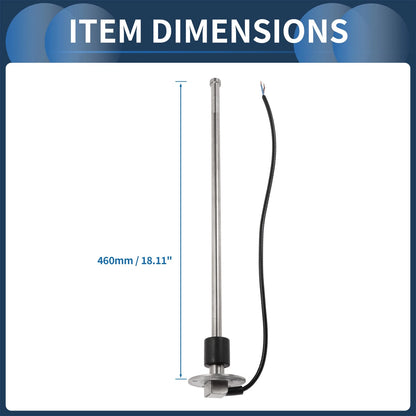 Fuel Sending Unit and Gauge Kit 240-33 Ohm for Boat Car Truck (460mm)