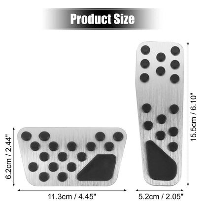 Brake & Gas Accelerator Pedal Covers Kit for Dodge Chrysler