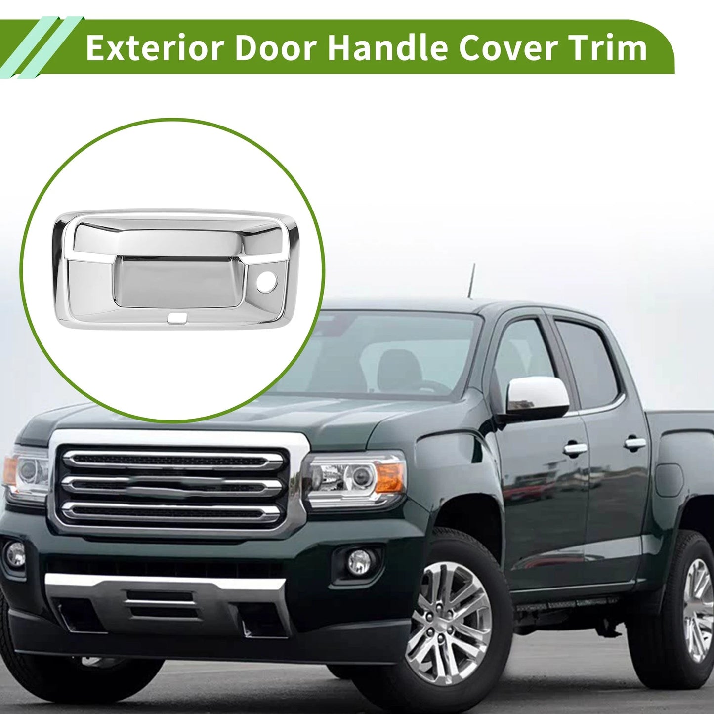 Set of 1 Exterior Door Handle Cover Trim for Chevy Colorado (2014–2022) ABS