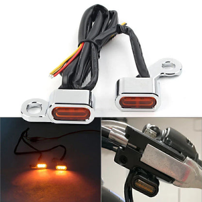 Amber LED Turn Signal Indicators for Harley Touring Electra Glide (09-17)