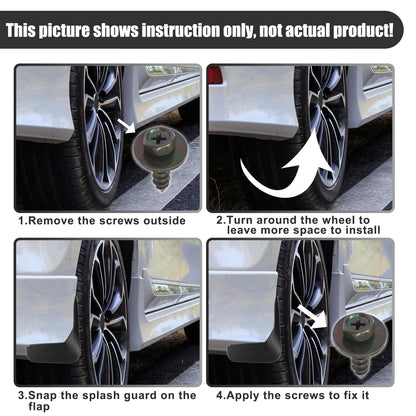 Set of 4 Mud Flaps Splash Guards for Honda Accord (2018–2019)