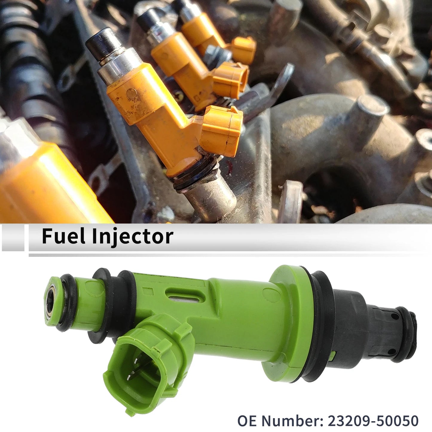 Fuel Injector No. 23209-50050 for Lexus GS430 (2001–2007) 1 Pc Green