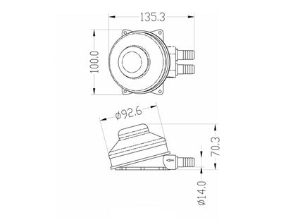 Water Pump for Marine Boat RV (1/2" Hose)