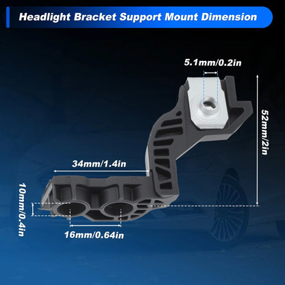 Headlight Mounting Brackets for Ford Fusion (2017–2020) HS7Z13A005B HS7Z13A004B