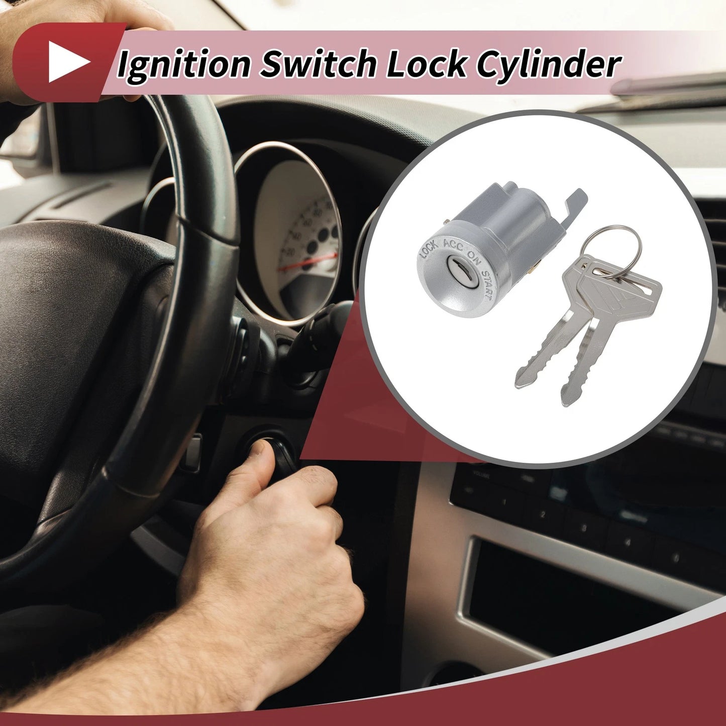 Set of 1 Ignition Lock Cylinder No.6905712010/US130L for Toyota Celica (1975–1981)