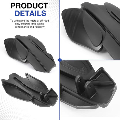 2 x Hand Guards & Bracket Mount Kit for Polaris Sportsman 850 Black (2015–2024)