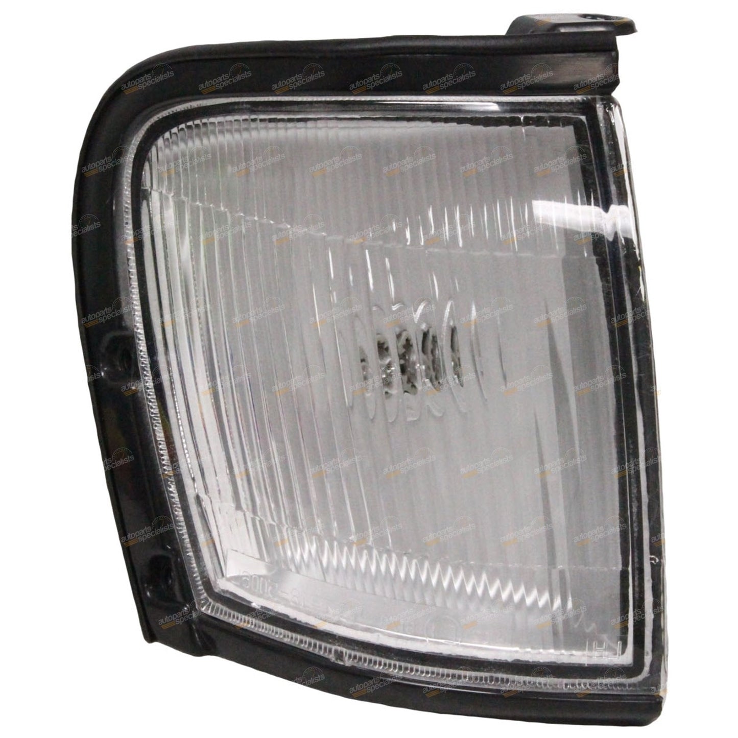 Set of 2 Black Trim Clear Corner Park Lights for Holden Rodeo (1997–2001)