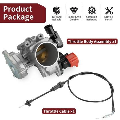 Throttle Body Assembly w/ Cable for Polaris Sportsman 550 XP X2 (2007–2014)