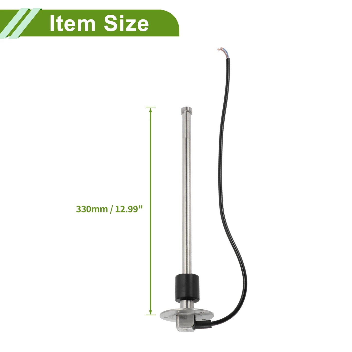 Fuel Sending Unit and Gauge Kit 0-190 Ohm for Boat Car Vehicle (0-190)