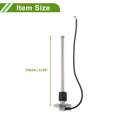 Fuel Sending Unit and Gauge Kit 0-190 Ohm for Boat Car Vehicle (0-190)