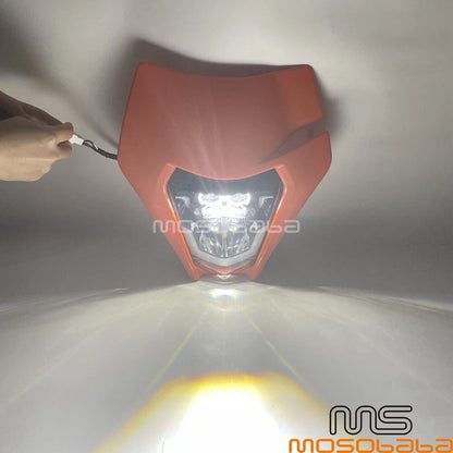 White LED Headlight Lamp for KTM EXC EXC-F 350 450 500 (2017-2023)
