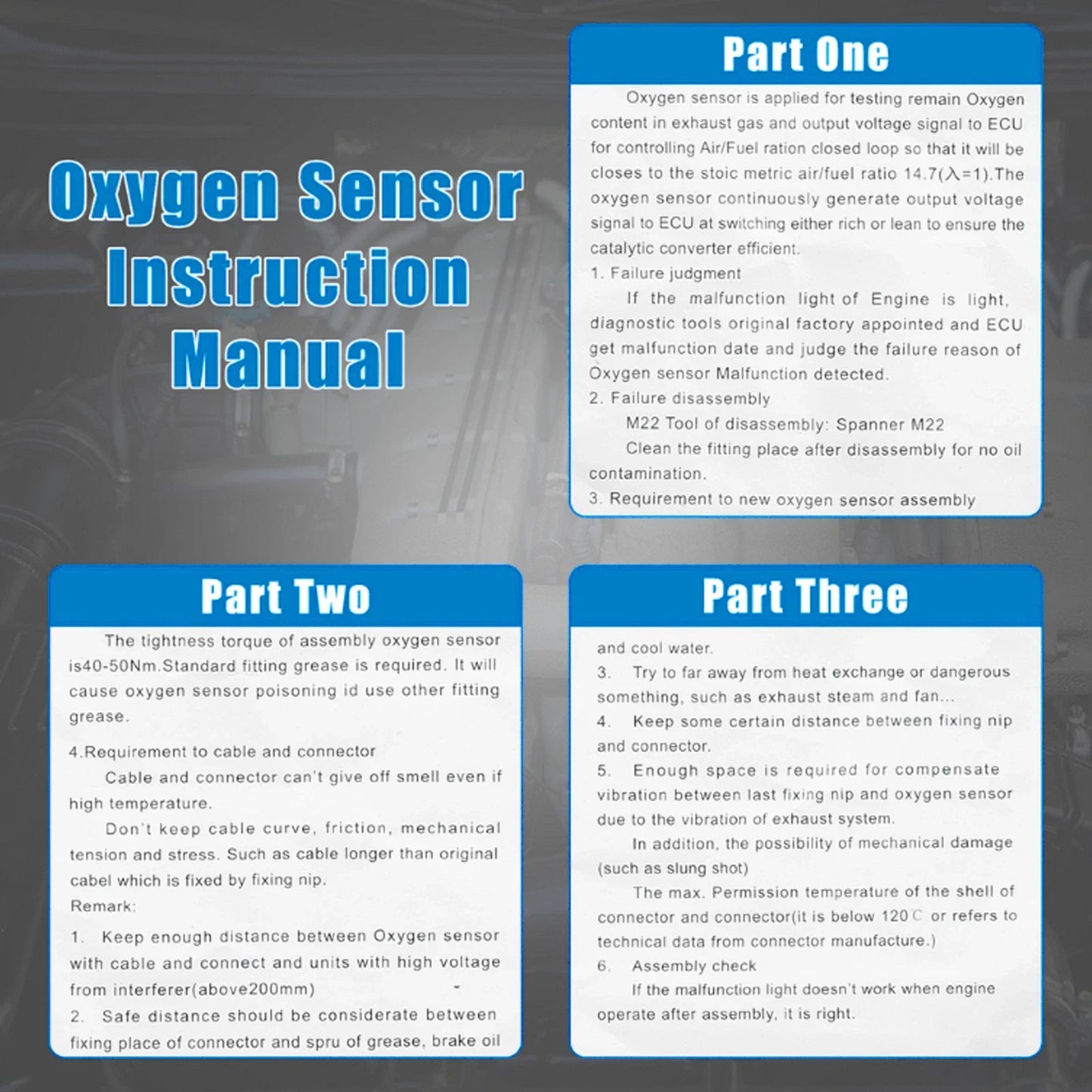 O2 Sensor for Honda Element 2003-2011 2.4L (2003-2011)