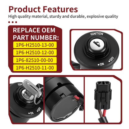 Ignition Switch Assembly with 2 Keys for Yamaha TTR50E (2006–2024)