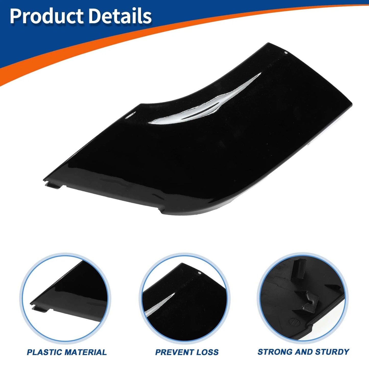 Tow Hook Cover for Mercedes-Benz CLS550 (2012–2018) A2188850026 Black