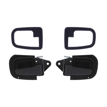 Set of 4 Black Inner Door Handles & Trim Covers for BMW 3 Series (1992–1999)