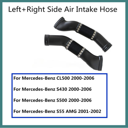 Set of 2 Air Intake Hoses for Mercedes CL500 S430 S500