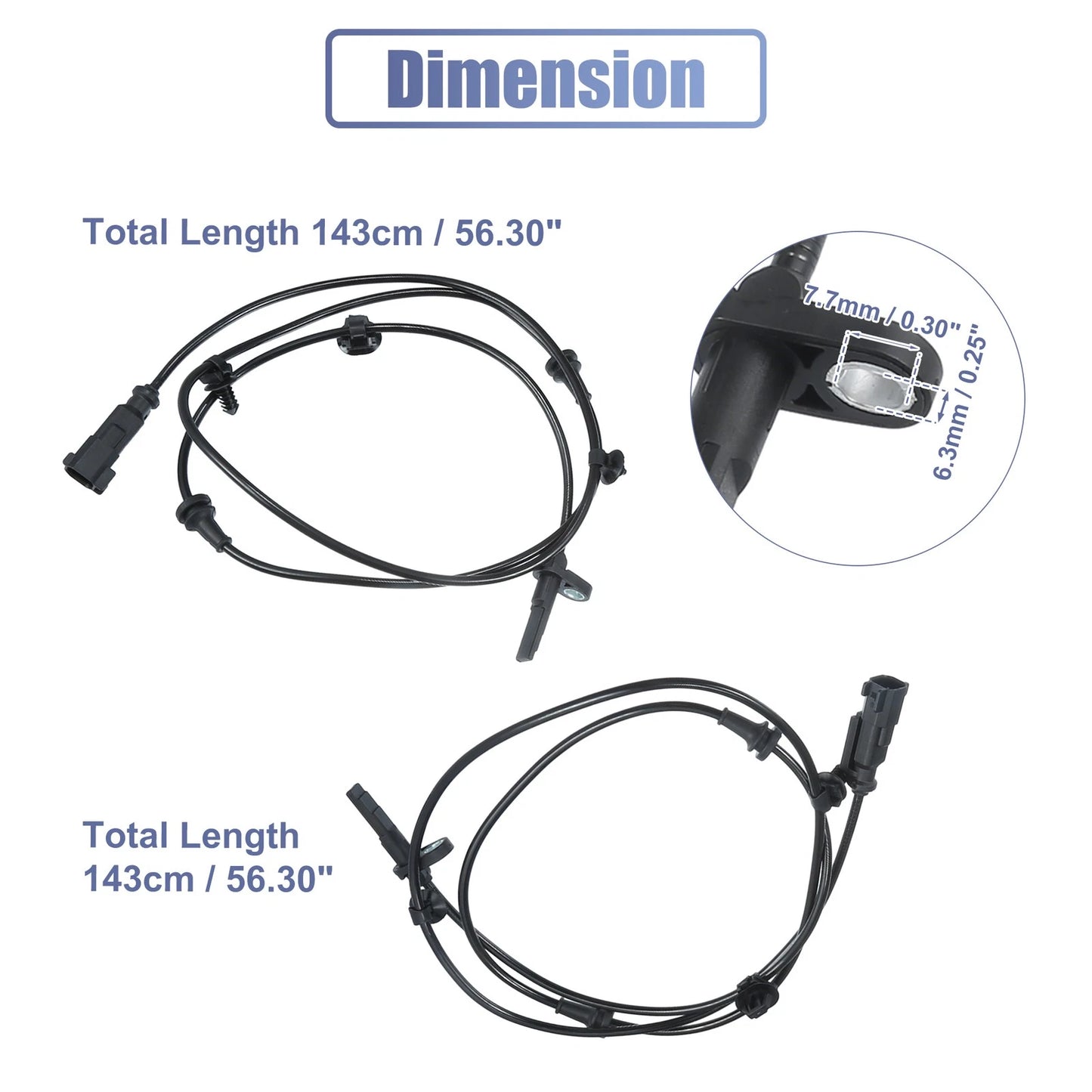 2pcs ABS Sensor No.DA8Z2C204A/DA8Z2C204B for Ford Explorer (2011–2019)