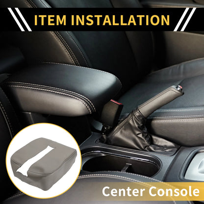 Armrest Protector for Chevrolet Silverado (Microfiber Leather, Grey)