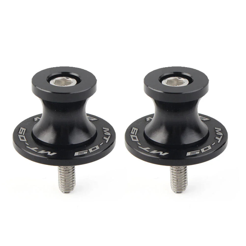6MM Black Motorcycle Swingarm Spools Sliders for YAMAHA MT-09 FZ09 (2013-2022)