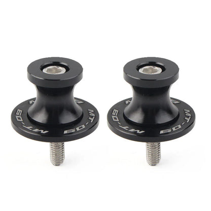 6MM Black Motorcycle Swingarm Spools Sliders for YAMAHA MT-09 FZ09 (2013-2022)
