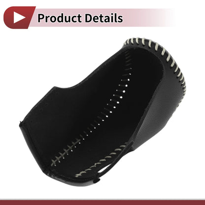 Gear Shift Knob Cover for Nissan Murano (2009–2013) Black Beige Faux Leather
