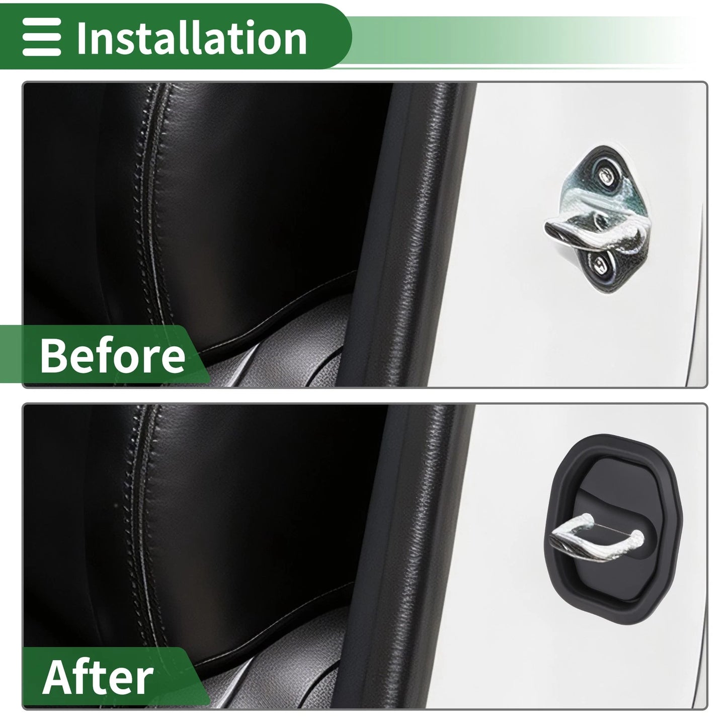 Set of 4 Door Lock Latches Covers for Jeep Wrangler (2008–2021)