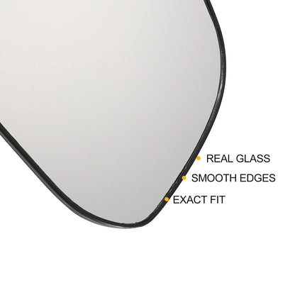 Right Side White Mirror Glass for Hyundai I10 (2013-2019)